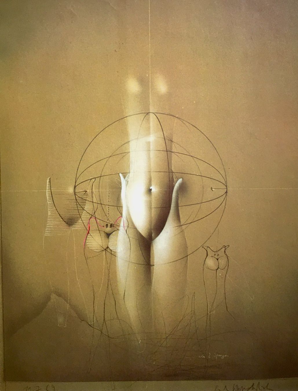 Grafiken & Lithographien: Paul Wunderlich "Schmuckstück V" Druck – Gebraucht aus Nennigkofen von Schamane75