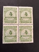 Deutsches Reich 4 Millionen  Mi.316  4 Viererblock * (2137)