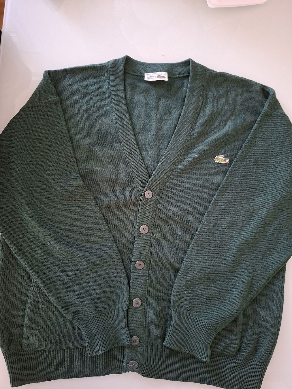 Lacoste Maglioni & Felpe: Cardigan Lacoste vert vintage, Taille 4, – Usato da Renens VD venduto da ser_j2fn