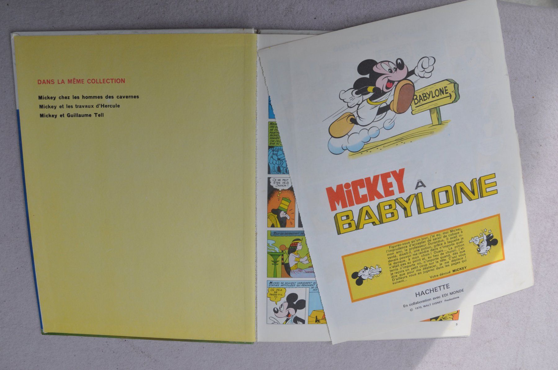 Fumetti: Mickey à Babylone - Mickey à travers les siècles, Hachette – Usato da Fully venduto da Minouchka 1