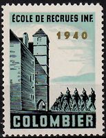 Colombier, gezähnt mit goldenem Aufdruck "1940", Wit. 2/1