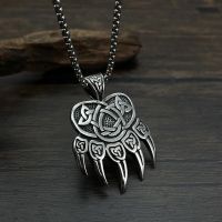 Bear Paw Pendant For Men