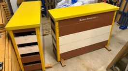 Zwei Schwedenkästen, Sprungkasten Alder Eisenhut
