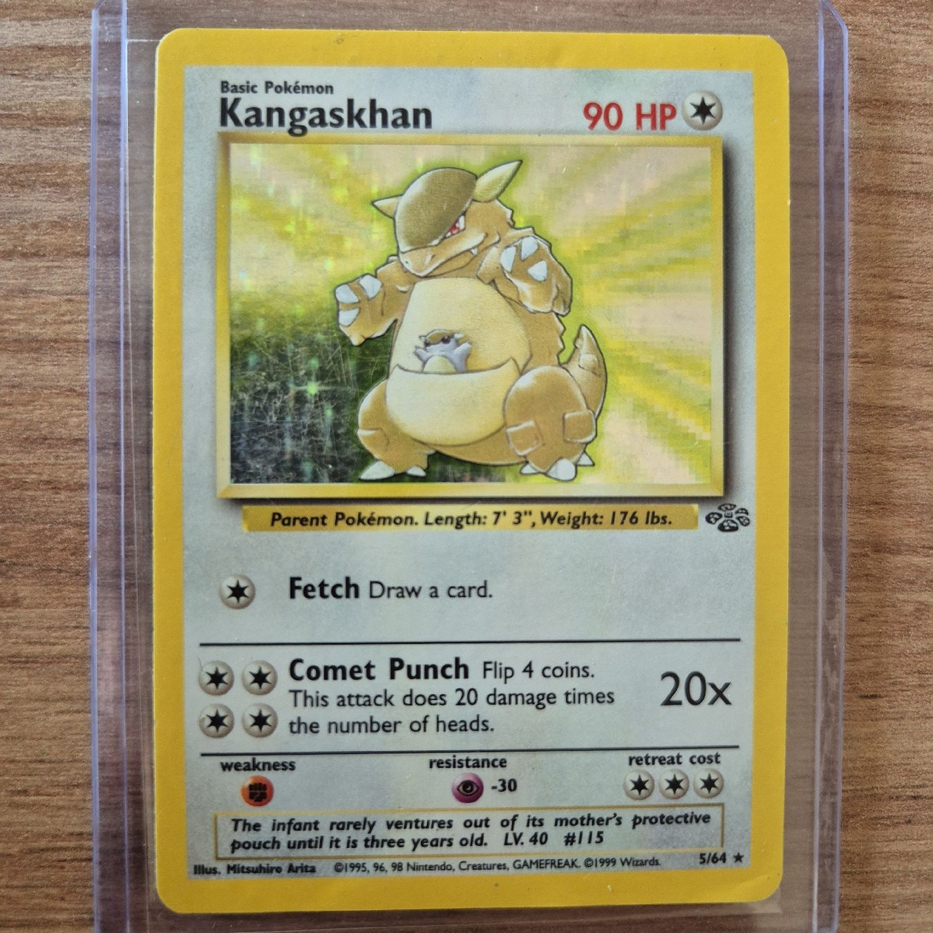 Pokémon Cartes à collectionner: KANGASKHAN Holo 5/64 Jungle Set Pokémon  – D'occasion à Ursy par RetroBebar777