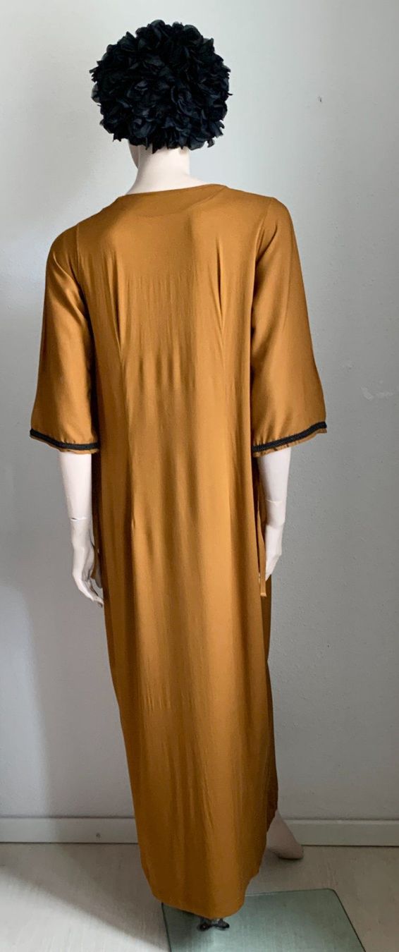 Tuniche: Langes Vintage Kleid/Tunika in Ockerfarbe – Usato da Kloten venduto da Nephty 7