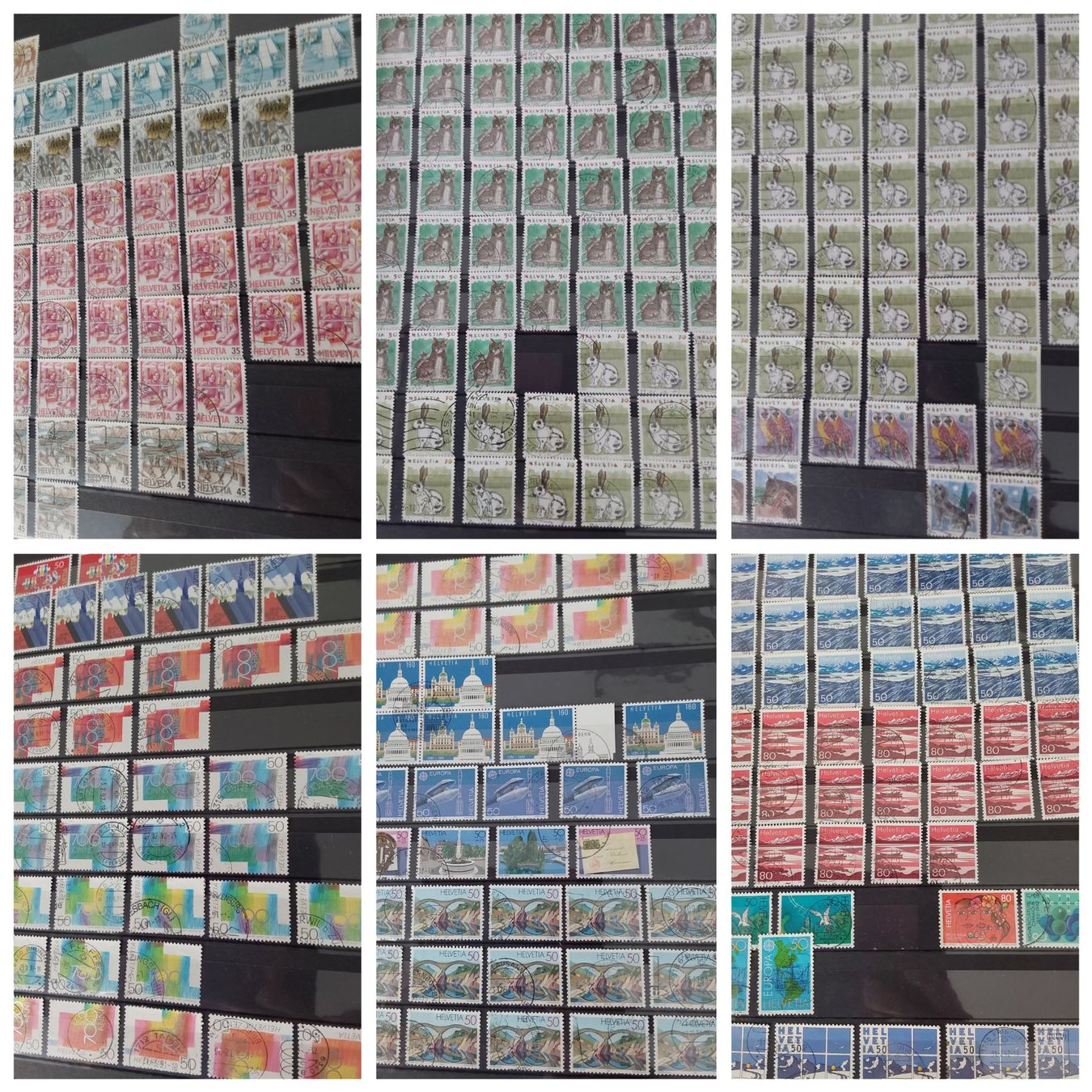 Alle Briefmarken: 4 Stk. CH Briefmarken-/Dublettenalben – Gebraucht aus Münchwilen AG von Nesar 8