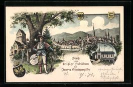 Litho Ganzsache PP27C40: Isny, 400-jähr