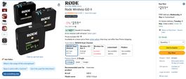 Rode Wireless GO II - Compact Wireless Microphone System