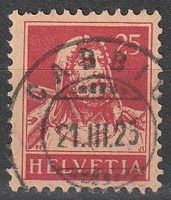 Tellbrustbild Nr 159  Vollstempel CABBIO Tessin 21.03.1925