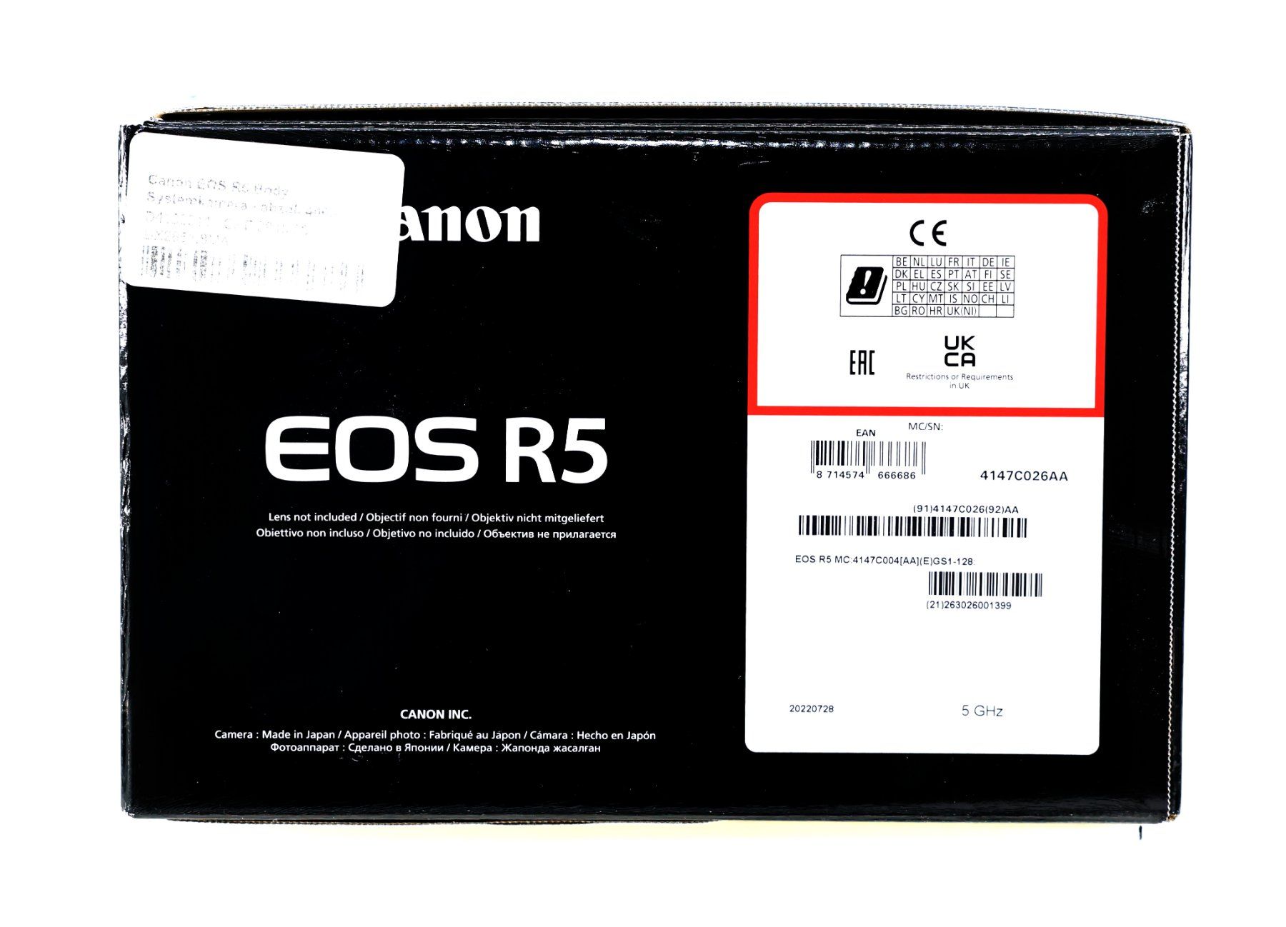 Canon Fotocamera: Digital-Kamera Canon EOS R5 Body – Nuovo (secondo la descrizione) da Gisikon venduto da GIS-MO 9