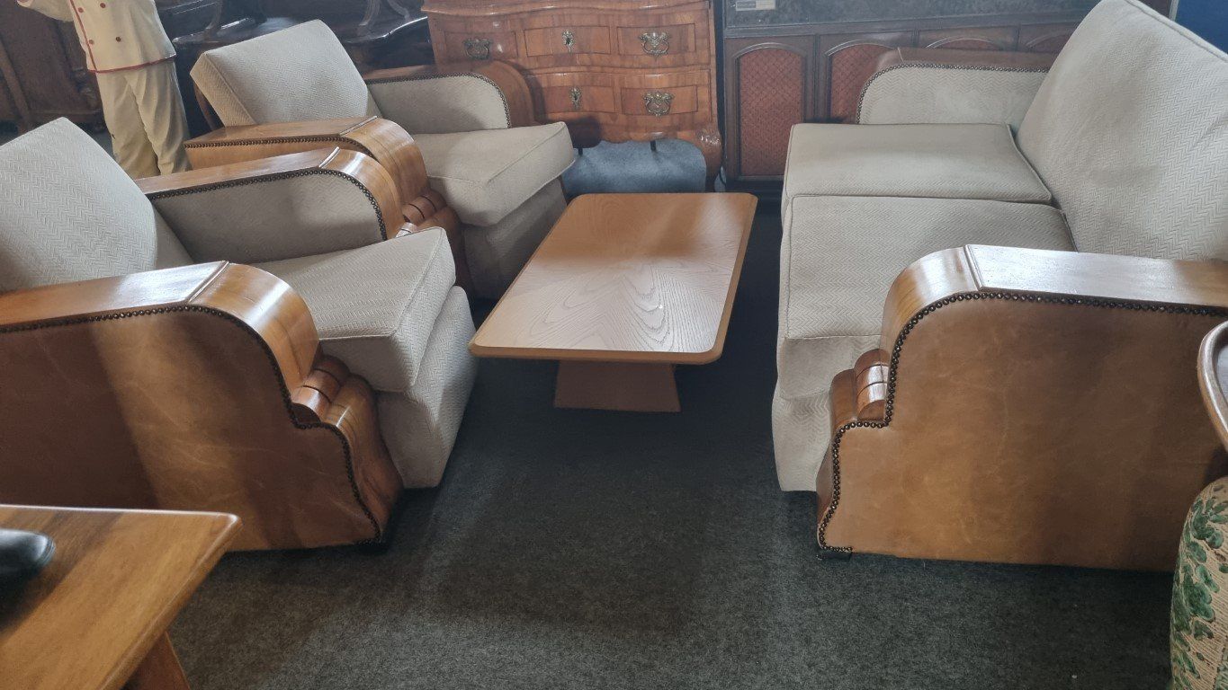 Sessel: Art Deco Sessel Polstergruppe 1930 – Gebraucht aus Flums von Flumsantik 5