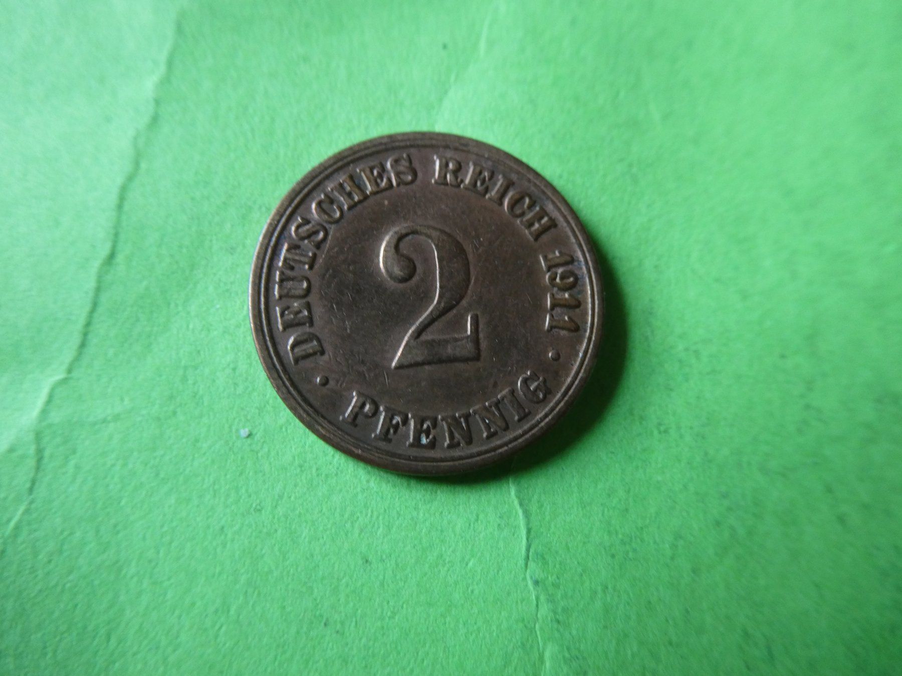 Toutes les monnaies: Dt. Reich 1911 A, 2 Pfennig – D'occasion à Hinterforst par Rohusri