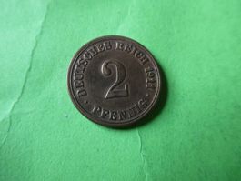Dt. Reich 1911 A, 2 Pfennig