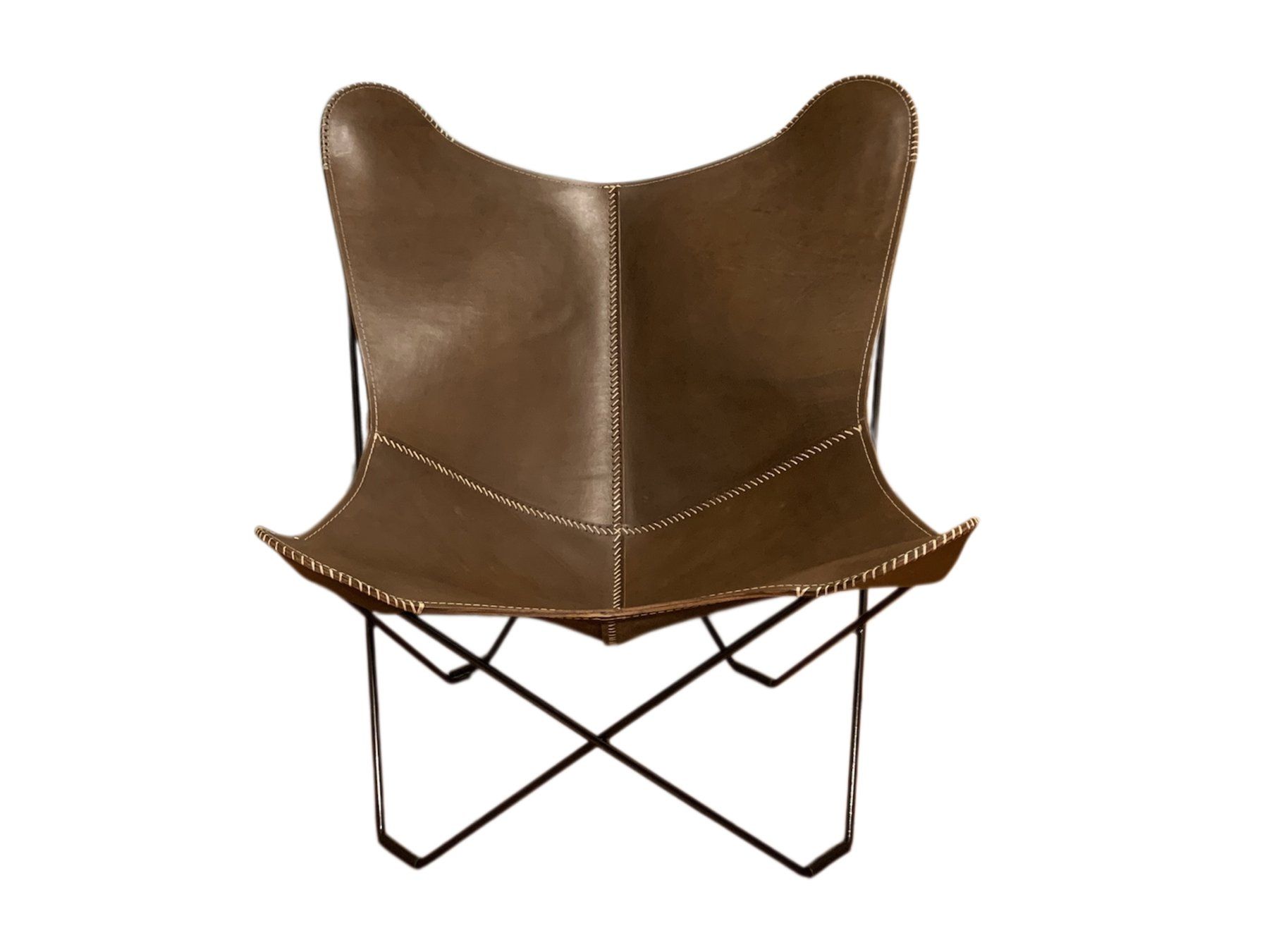 Poltrone: Poltrona Butterfly - BKF Marrone scuro – Nuovo e nell'imballaggio originale da Arbedo venduto da patagonialeatherrugs