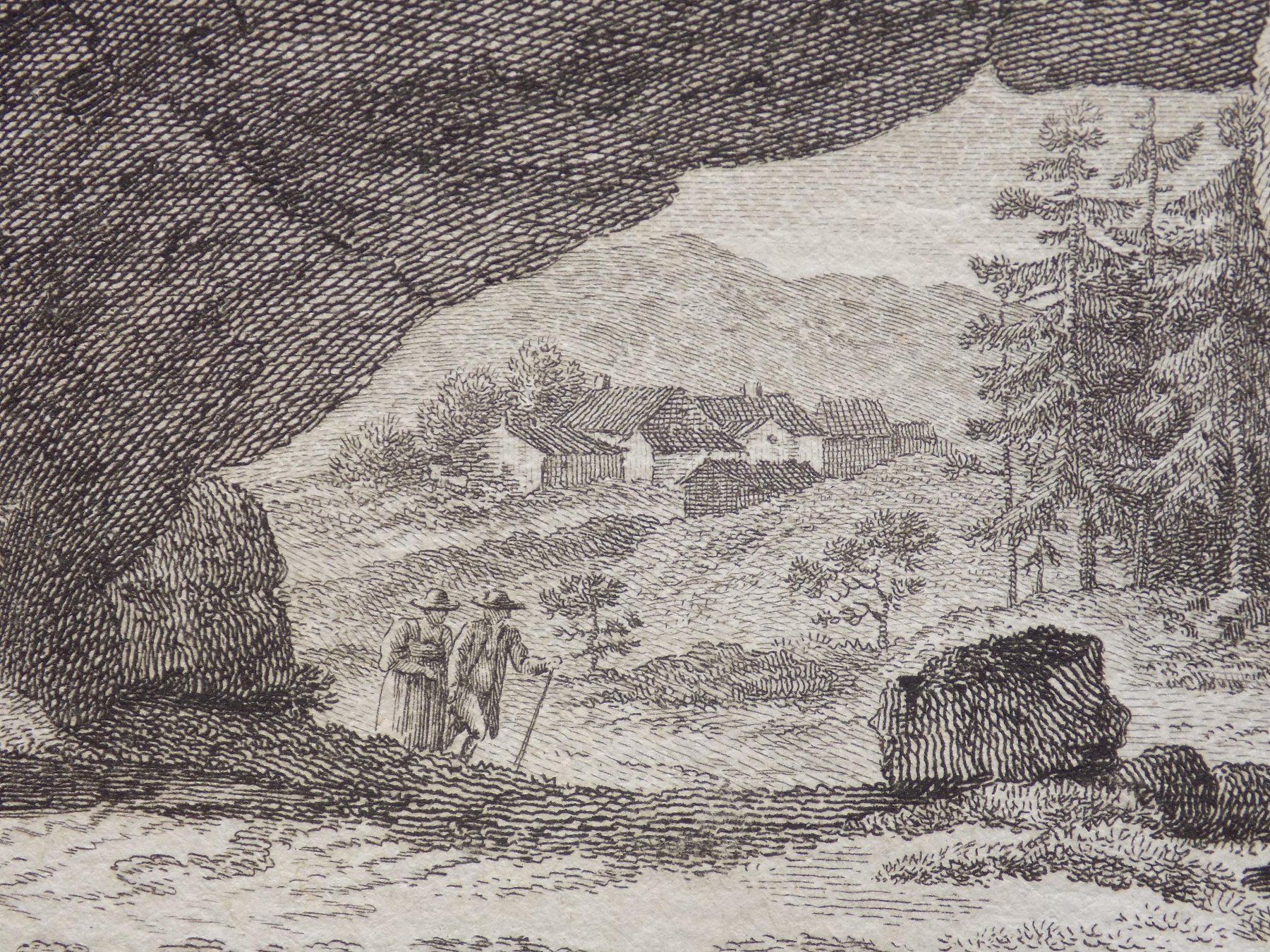 Gravures: Vue du Rocher du Pierre Pertuis – D'occasion à Risch par Rischli15 9