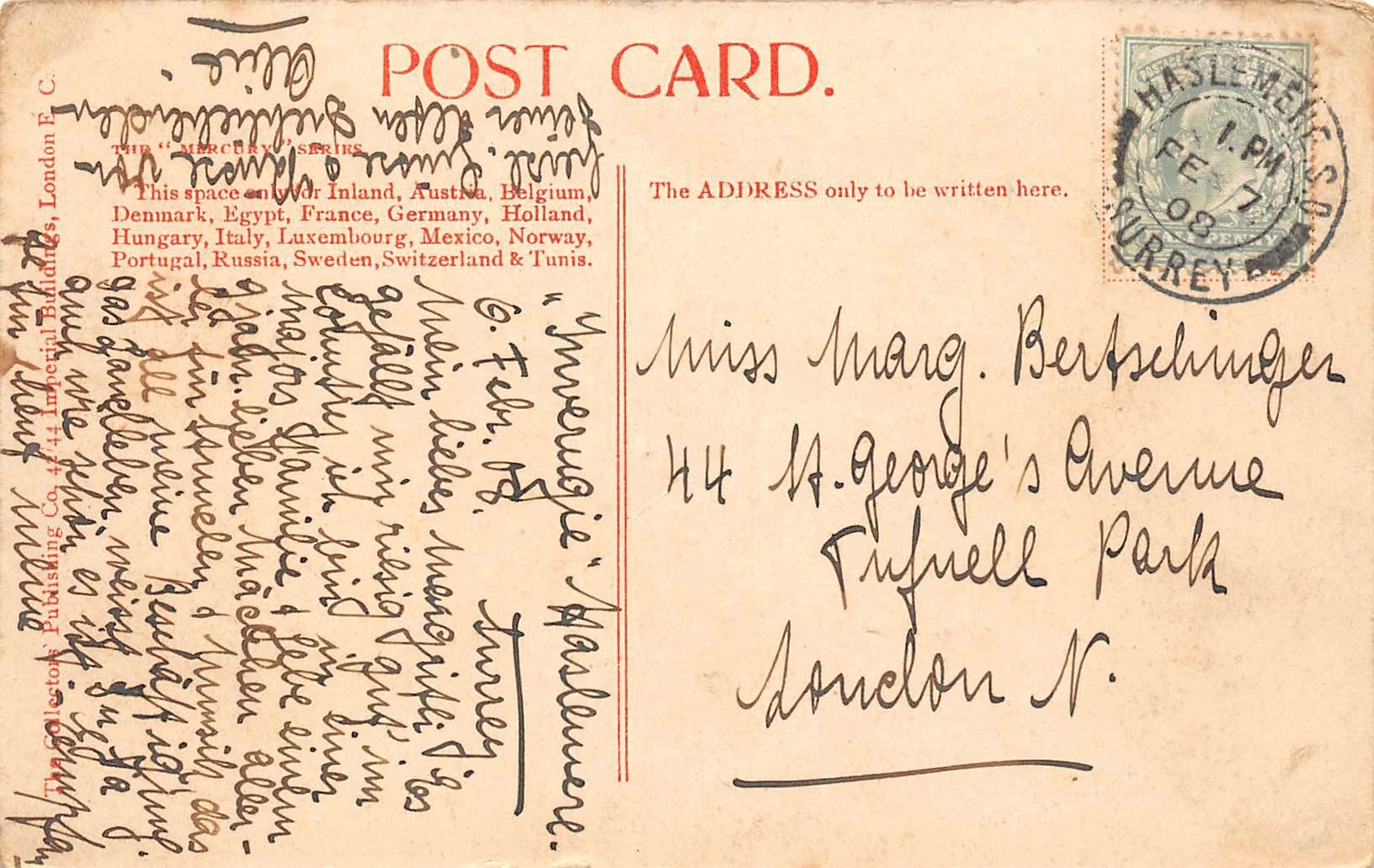 Cartoline postali: London, Cheam Common, Worcester Park – Usato da Ottikon b.Kemptth. venduto da Neptun1974 1