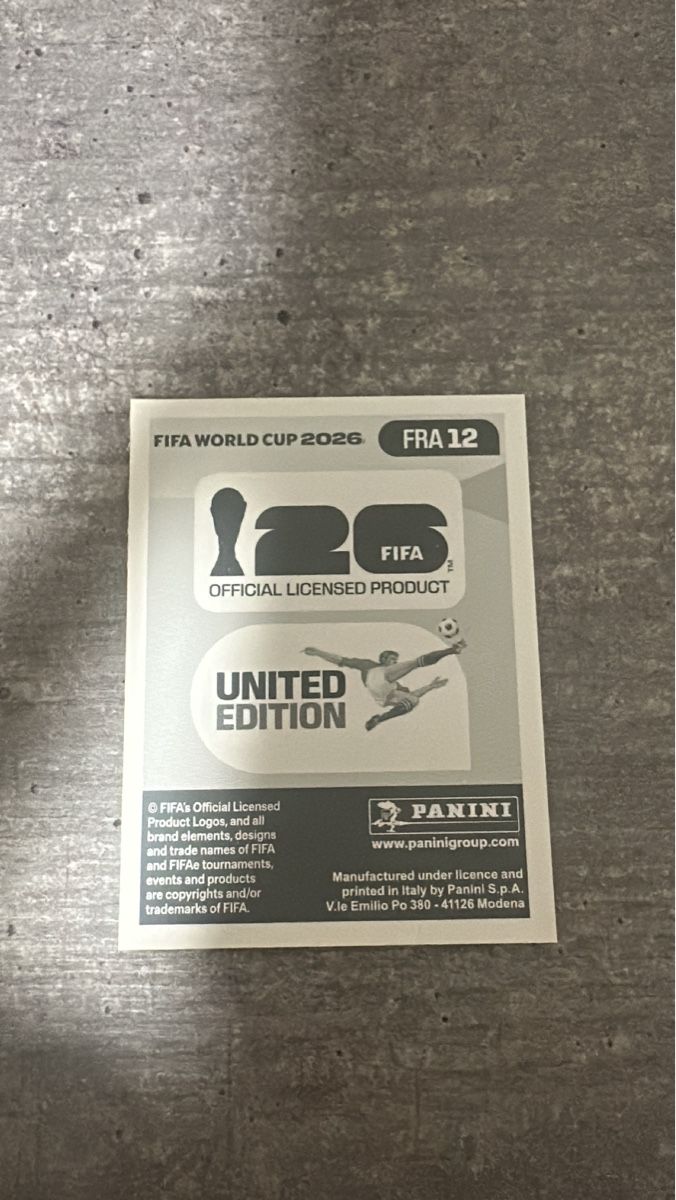 Panini Carte collezionabili: FRA 12 , FIFA WORLD CUP 2026 PANINI  – Nuovo (secondo la descrizione) da Frauenfeld venduto da 1PegPeg1 1