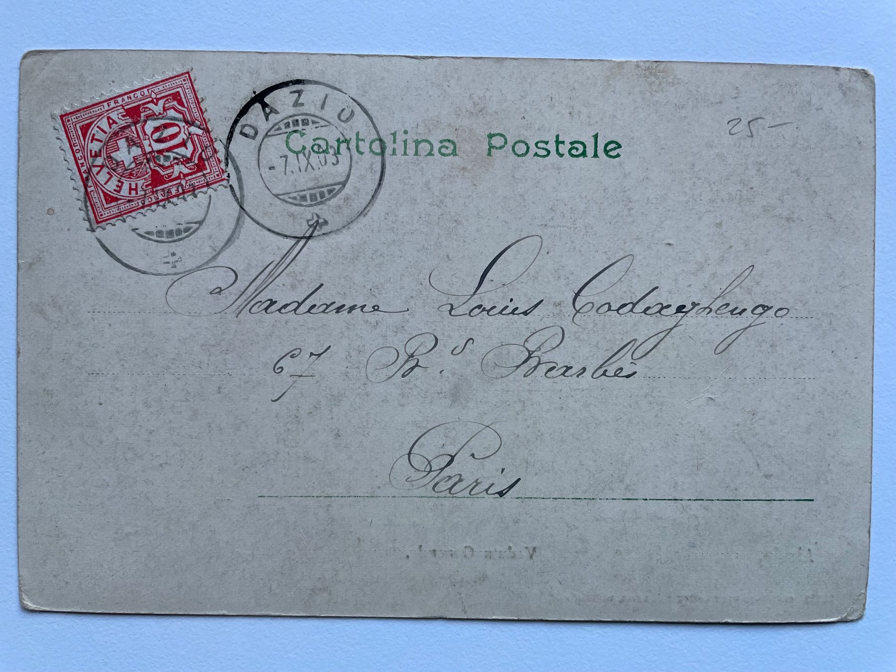 Cartes postales: Airolo 1903 – D'occasion à Faido par Luca555 1