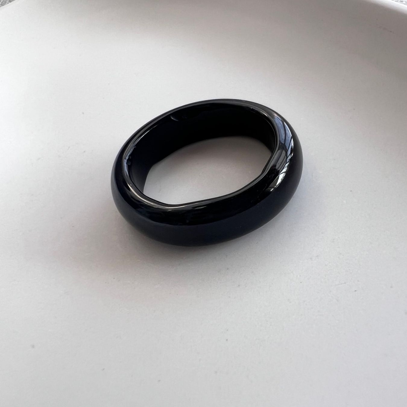Anelli: Bague en agate noire – Nuovo (secondo la descrizione) da Pully venduto da sunaddict 1