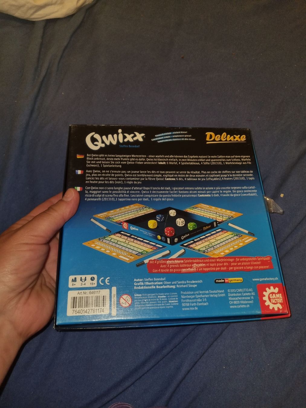 Giochi: Jeu de dés Qwixx Deluxe  – Usato da Fribourg venduto da jarmilka 1