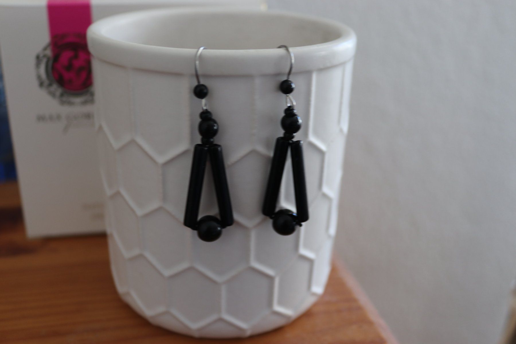 Altri gioielli: Boucles d'oreilles noires originales + collier – Usato da Biel/Bienne venduto da poison60