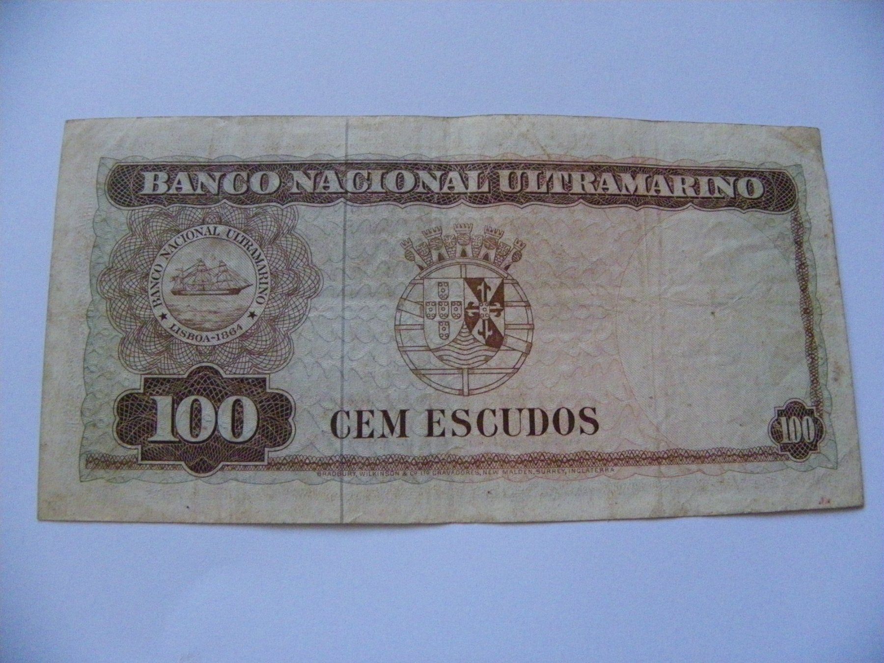 Banconote: Timor 100 Escudos 1963, CRISP, VF+ – Usato da Untersiggenthal venduto da Gas61 1