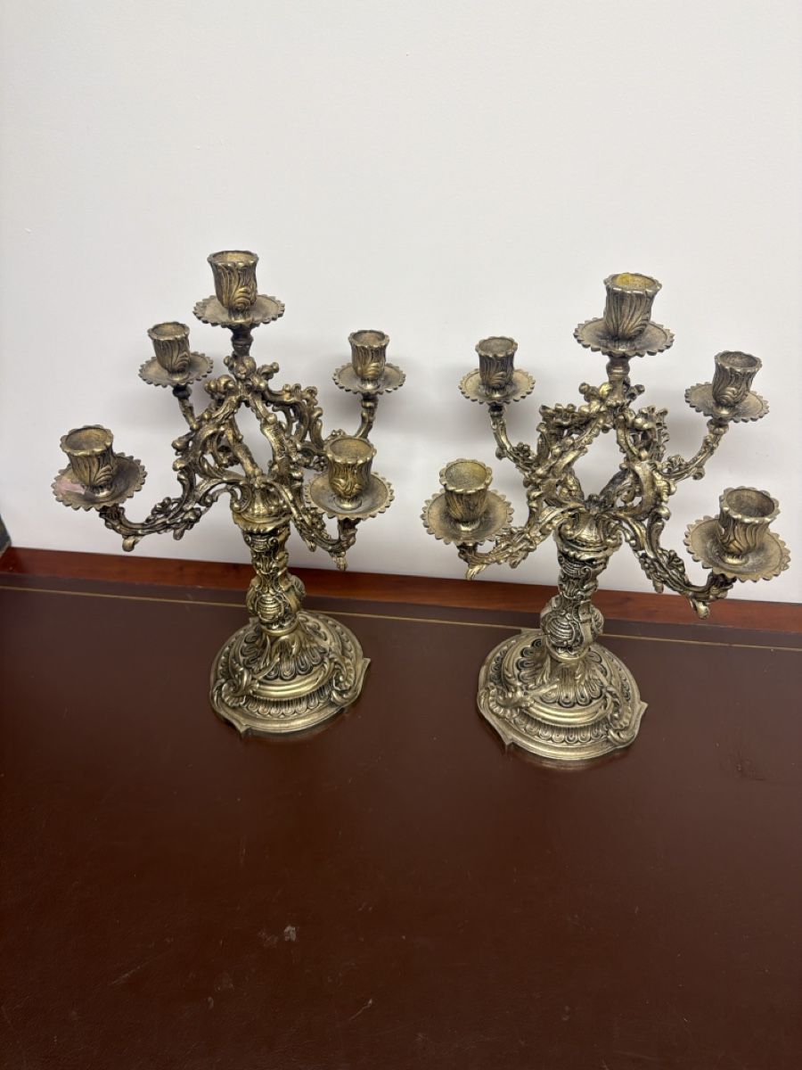 Portacandele: Paire de chandeliers – Usato da Bôle venduto da K200C 1