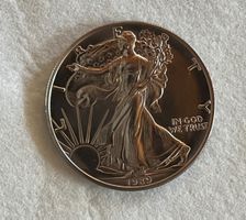 Silbermünze American Eagle 1989 1 Unze Feinsilber