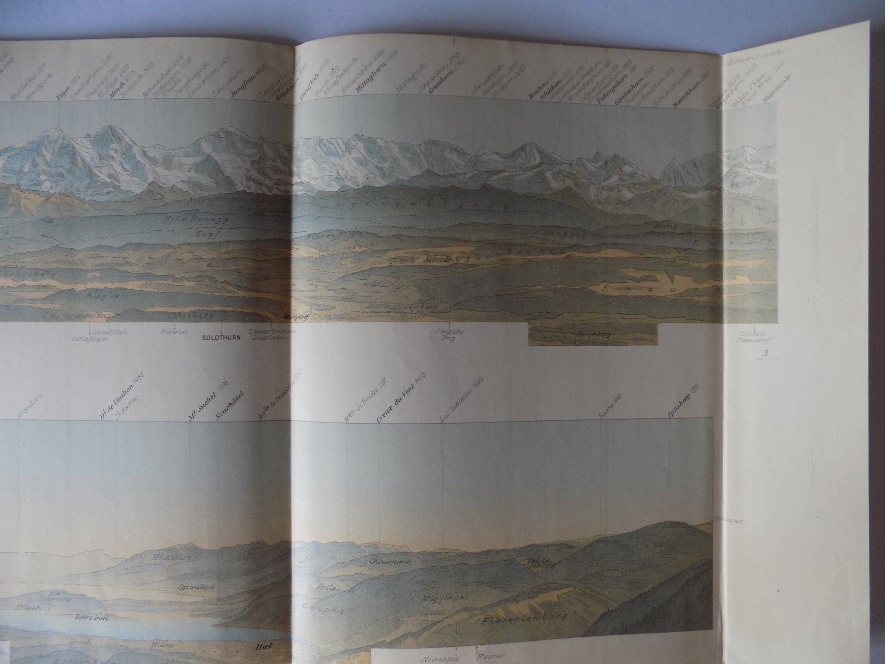 Incisioni: Panoramakarte vom Weissenstein 1904 – Usato da Risch venduto da Antikfee 5