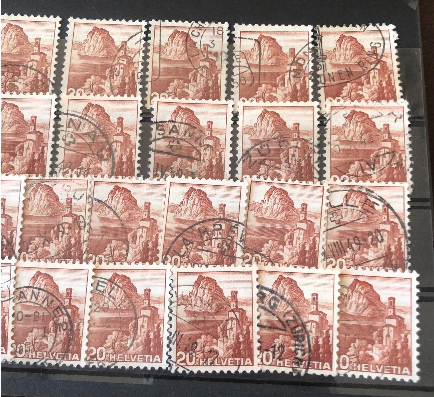 Tutti i francobolli: Nr.287 mit Stempel Einsteckkarte Voll – Usato da Aarau venduto da Billa007 2