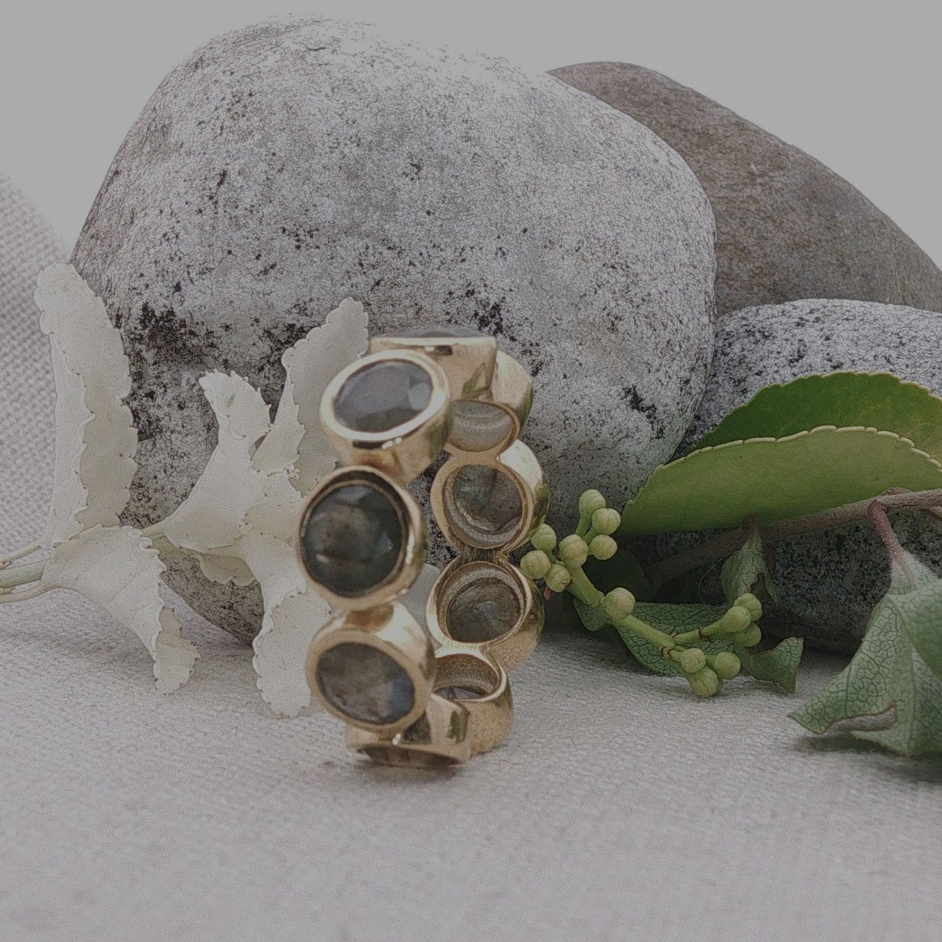 Olga Ribler Anelli: Memory Silber Ring 925 mit Labradorit  Grösse 59 – Nuovo (secondo la descrizione) da Luzern venduto da Schmuckoutlet 8
