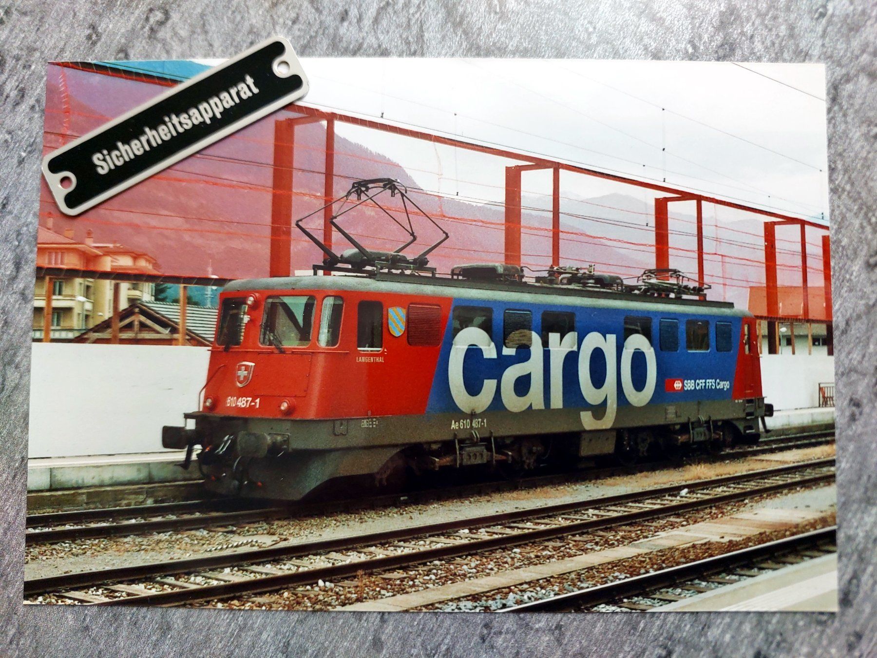 Cartoline postali: SBB Ae 610 487-1 "Cargo" - Foto – Usato da Schönenwerd venduto da Steidi