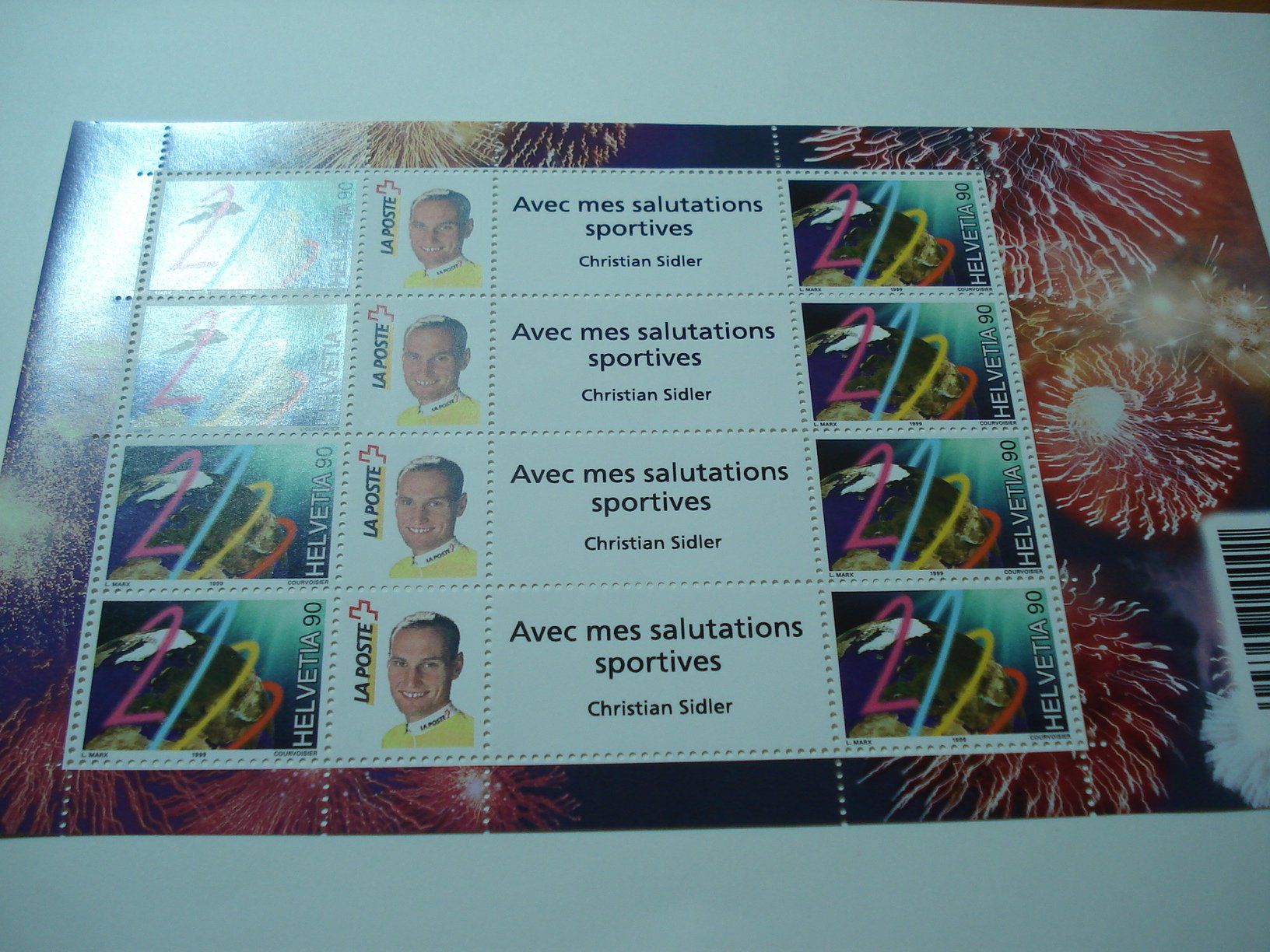 Tutti i francobolli: Bogen  Milleniumsmarken 1999 **, Swiss Post Team Chr. Sidler – Usato da Niederwil AG venduto da morostahu