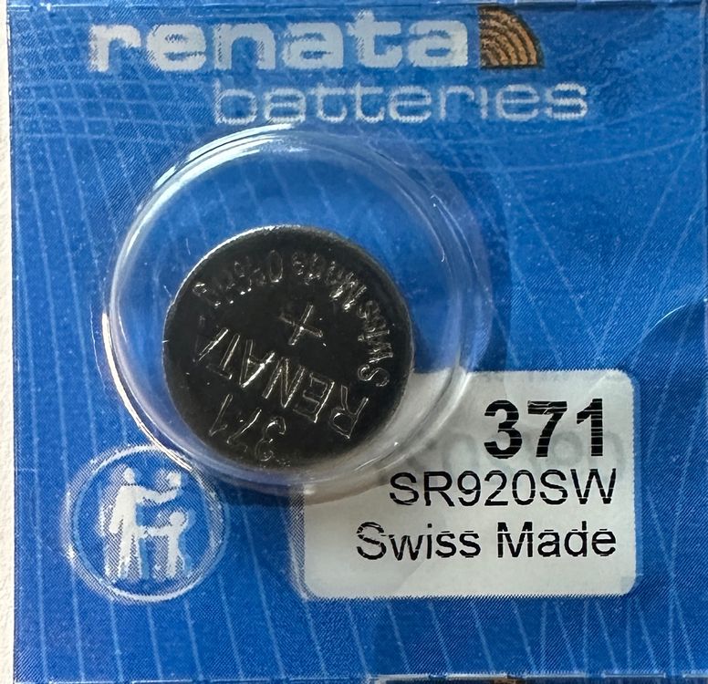 Caricatori & Batterie: 1 Renata Batterie Typ 371 (SR920SW) Knopfbatterie – Nuovo e nell'imballaggio originale da Courlevon venduto da HotSaleandPrice