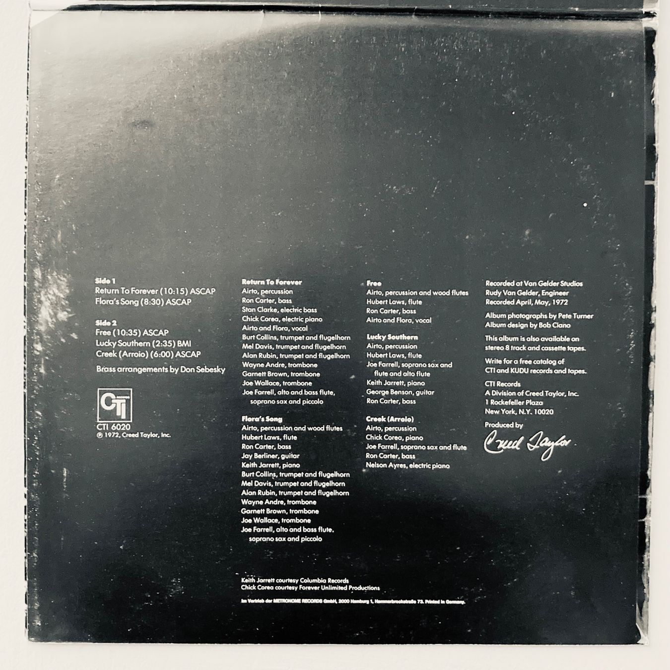 Dischi in vinile: AIRTO - free - LP – Usato da dachsen venduto da oheio 3