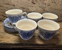 Tassenset FJ Ltd England 5Stk. Tassen mit 5 Stk. Untertassen