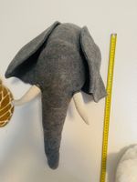Plüsch Tierkopf Elefant – Kinderzimmer Wanddeko