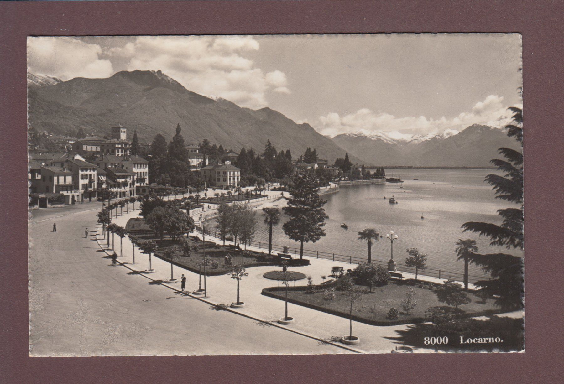 Cartoline postali: LOCARNO - Quai – Usato da Pully venduto da nicecards