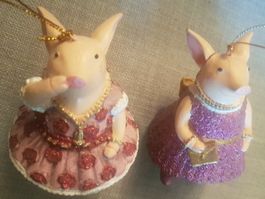 2 Schweinchen zum Aufhängen