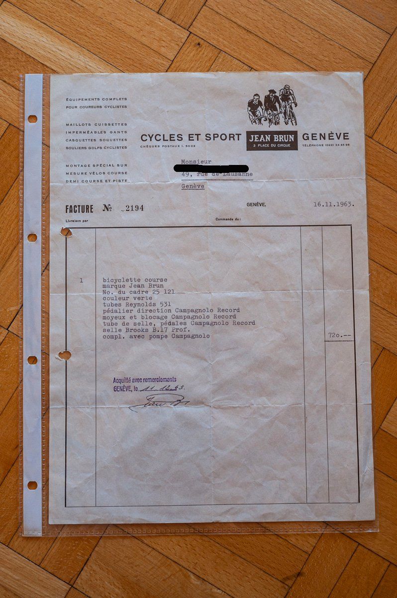Biciclette: A vendre vélo de course Jean Brun 1963 – Usato da Renens VD venduto da brtztr 6