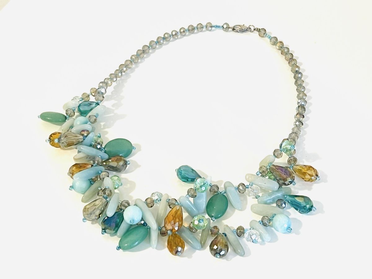 Ketten: Ocean Glass Statement Necklace – Neu (gemäss Beschreibung) aus Rüschlikon von topswissvintage 4