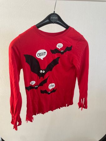 Halloween Shirt Fledermaus Gr. S, rot süss