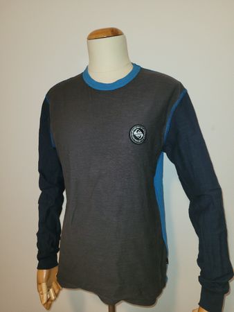 Quiksilver Langarmshirt grau/blau Grösse XS (eher wie M)