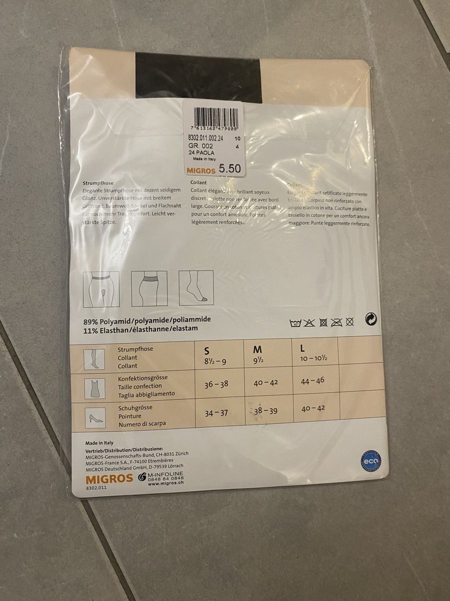 Migros Calze & Collant: Strumpfhose, Gr. M, 18 DEN, braun – Nuovo e nell'imballaggio originale da Hünenberg See venduto da lar_9zjk 1