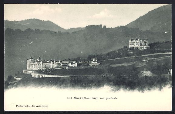 Cartoline postali: AK Caux /Montreux, Vue générale – Usato da Berlin venduto da bartko-reher