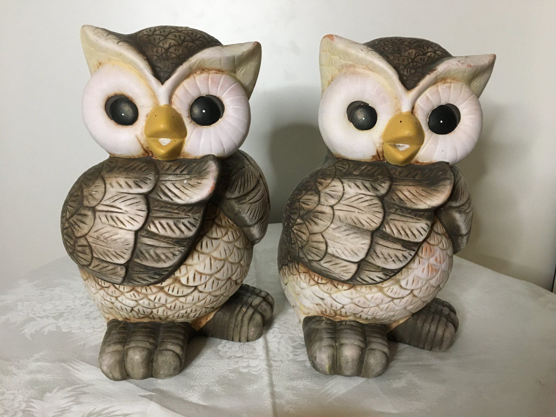 Figuren: 2 Eulenfiguren-Weisheit, Intuition, Intelligenz ca. 22x16cm – Gebraucht aus Heerbrugg von dwfg 3