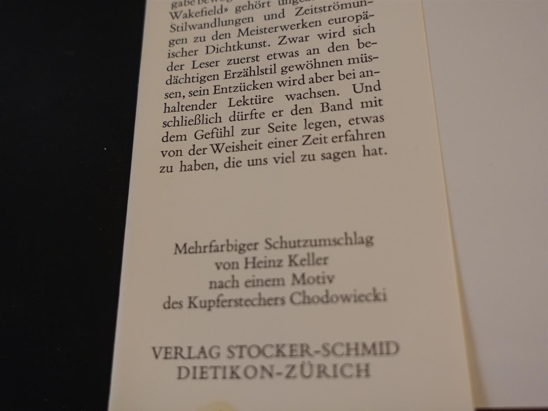 Libri: Goldsmith: Der Landpfarrer – Usato da Gutenswil venduto da Optico 3