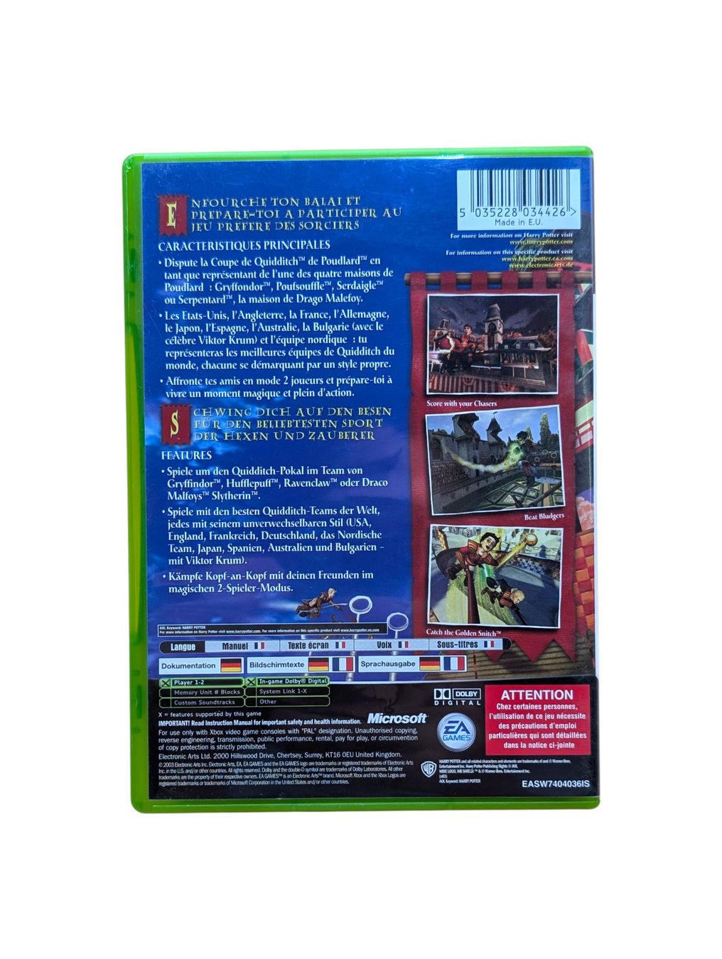 Microsoft Giochi: Harry Potter: Quidditch World Cup Xbox Classic – Usato da Domat/Ems venduto da IsseldorsShop 1