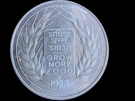 INDIEN 10 RUPEES 1973 SILBER .500 *SEHR RAR*