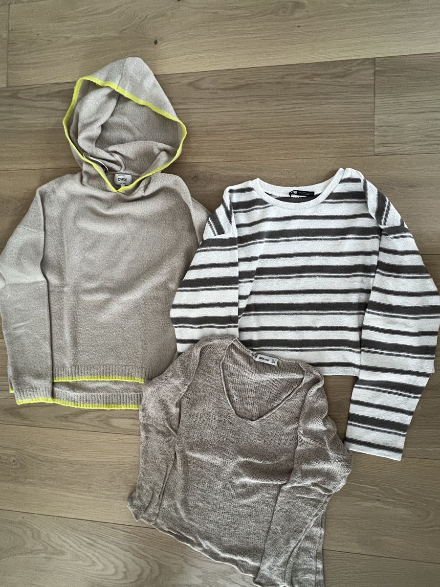 Lotti di vestiti: Pullover-Set, Gr. S/36, Zara, Only, Gestreift/Beige – Usato da Rorschach venduto da zlatokosa85